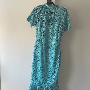 ASOS Tall All Over Lace High Neck Dress